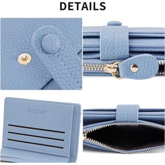 Womens Wallet Small, Card Holder Blue - Picture 6 of 7